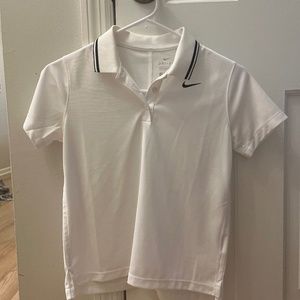 Girls Nike dri fit polo tee